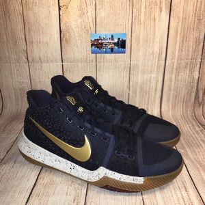 Nike Kyrie 3 'Obsidian' Navy Gold Men's Size 12